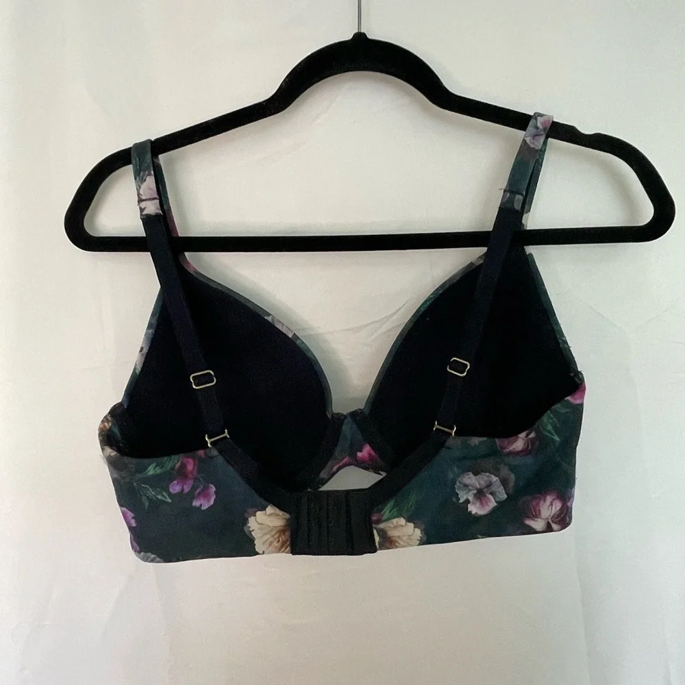 Soma Intimates Green and Purple floral bra.​​​​ - Picture 2 of 4
